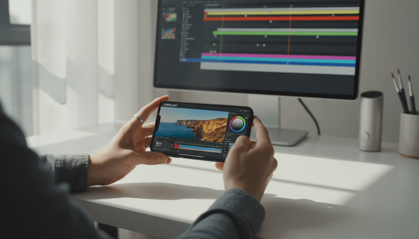 Creative team reviewing video footage on a laptop in a modern studio